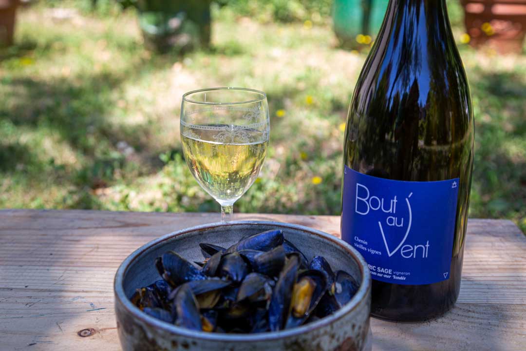 Bouchot-Muscheln aus Noirmoutier und Bout au vent
